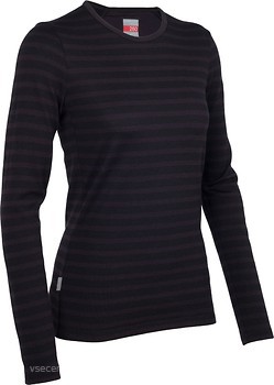 Фото Icebreaker Tech Top Long Sleeve Crewe Stripe 260 Women (100925)