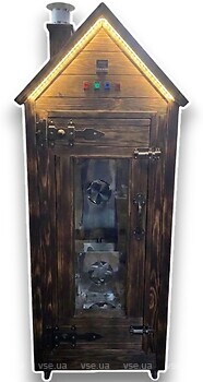 Фото Drev Trest Коптильня Classic 1.0 базовая, конвекция, фланец, окно, свет наружный (C1B000CFV0Lo0)