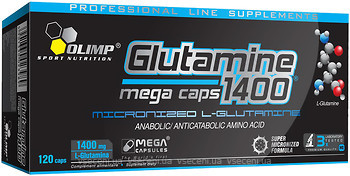 Фото Olimp Glutamine 1400 Mega Caps 120 капсул