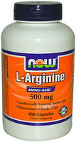 Фото Now Foods L-Arginine 500 mg 250 капсул