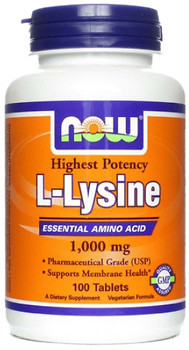 Фото Now Foods L-Lysine 1000 mg 100 таблеток