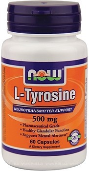 Фото Now Foods L-Tyrosine 500 mg 60 капсул