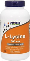 Фото Now Foods L-Lysine 500 mg 250 капсул