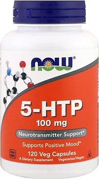 Фото Now Foods 5-HTP 100 mg 120 капсул