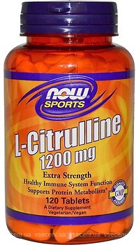 Фото Now Foods L-Citrulline 1200 mg 120 таблеток