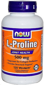 Фото Now Foods L-Proline 500 mg 120 капсул