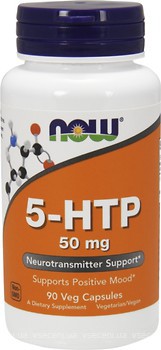 Фото Now Foods 5-HTP 50 mg 90 капсул