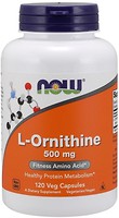 Фото Now Foods Ornithine 500 mg 120 капсул