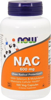 Фото Now Foods NAC 600 mg 100 капсул