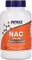 Фото Now Foods NAC 600 mg 250 капсул