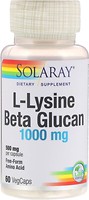 Фото Solaray L-Lysine Beta Glucan 1000 mg 60 капсул