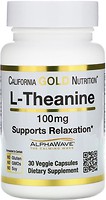 Фото California Gold Nutrition L-Theanine 100 30 капсул