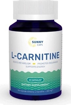 Фото Sunny Caps L-Carnitine Powerfull 250 mg 60 капсул