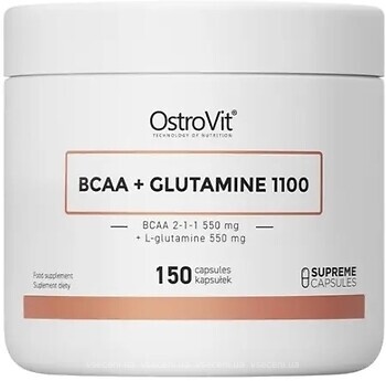 Фото OstroVit BCAA + Glutamine 1100 mg 150 капсул