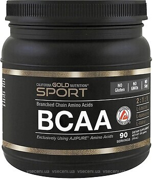 Фото California Gold Nutrition BCAA Pure 454 г