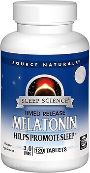 Фото Source Naturals Melatonin Sleep Science 3 mg 120 таблеток