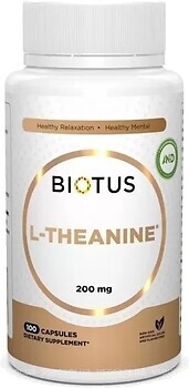 Фото Biotus L-Theanine 200 mg 100 капсул