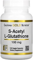 Фото California Gold Nutrition S-Acetyl L-Glutathione 100 mg 30 капсул
