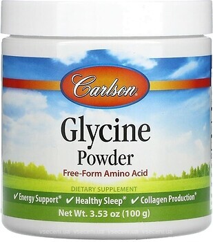 Фото Carlson Labs Glycine Amino Acid Powder 100 г