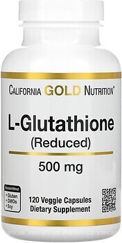 Фото California Gold Nutrition L-Glutathione Reduced 500 mg 120 капсул