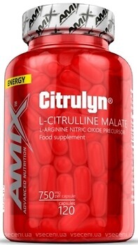Фото Amix Citrulline Citrulyn 750 mg 120 капсул