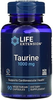 Фото Life Extension Taurine 1000 mg 90 капсул
