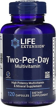 Фото Life Extension Two-Per-Day Capsules 120 капсул