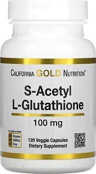 Фото California Gold Nutrition S-Acetyl L-Glutathione 100 mg 120 капсул
