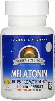 Фото Source Naturals Melatonin Sleep Science 1 mg 100 таблеток (SNS-00706)