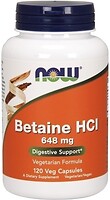 Фото Now Foods Betaine HCL 648 mg 120 капсул