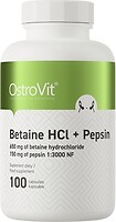 Фото OstroVit Betaine HCL + Pepsin 100 капсул