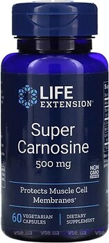 Фото Life Extension Super Carnosine 500 mg 60 капсул