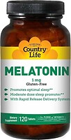 Фото Country Life Melatonin 1 mg 60 таблеток