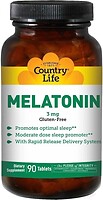 Фото Country Life Melatonin 3 mg 90 таблеток