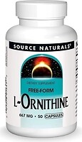 Фото Source Naturals L-Ornithine 667 mg 50 капсул