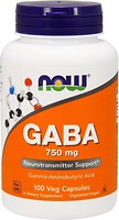 Фото Now Foods GABA 750 mg 100 капсул (00089)