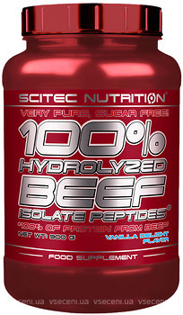 Фото Scitec Nutrition 100% Hydrolyzed Beef Isolate Peptides 900 г