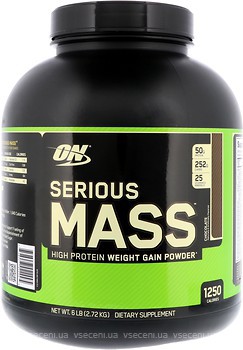 Фото Optimum Nutrition Serious Mass 2.72 кг Chocolate