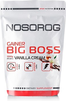 Фото Nosorog Gainer Big Boss 1500 г Vanilla Cream
