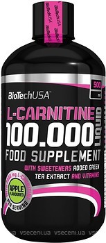 Фото Biotech L-Carnitine 100.000 Liquid 500 мл Apple