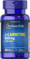 Фото Puritan's Pride L-Carnitine 500 mg 60 таблеток