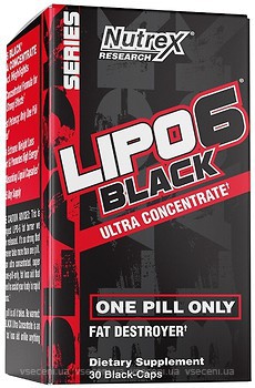 Фото Nutrex Research Lipo-6 Black Ultra Concentrate 30 капсул