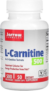 Фото Jarrow Formulas L-Carnitine 500 50 капсул