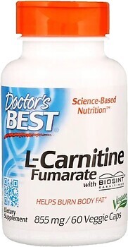 Фото Doctor's Best L-Carnitine Fumarate 855 мг 60 капсул