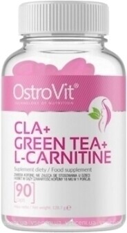 Фото OstroVit CLA + Green Tea + L-Carnitine 90 капсул