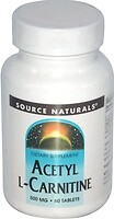 Фото Source Naturals Acetyl L-Carnitine 500 мг 60 таблеток