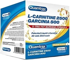 Фото Quamtrax L-Carnitine 2500 Garcinia 500 20x 25 мл Orange