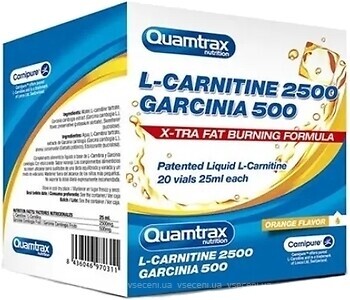 Фото Quamtrax L-Carnitine 2500 Garcinia 500 20x 25 мл Orange