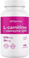 Фото Sporter L-Carnitine + Coenzyme Q10 45 капсул