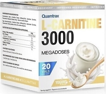 Фото Quamtrax L-Carnitine 3000 20x 25 мл Yogurt